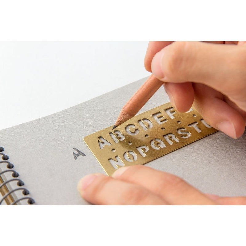 Midori Way Brass Template Alphabet (42169006) - Image 4